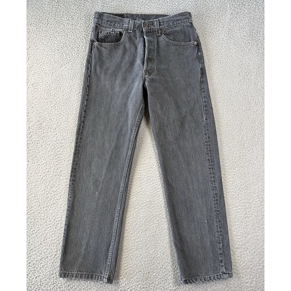 Vintage Levis 501 Jeans Mens 31x30 Fits (28x26) Faded Black 1994 90s Made in USA